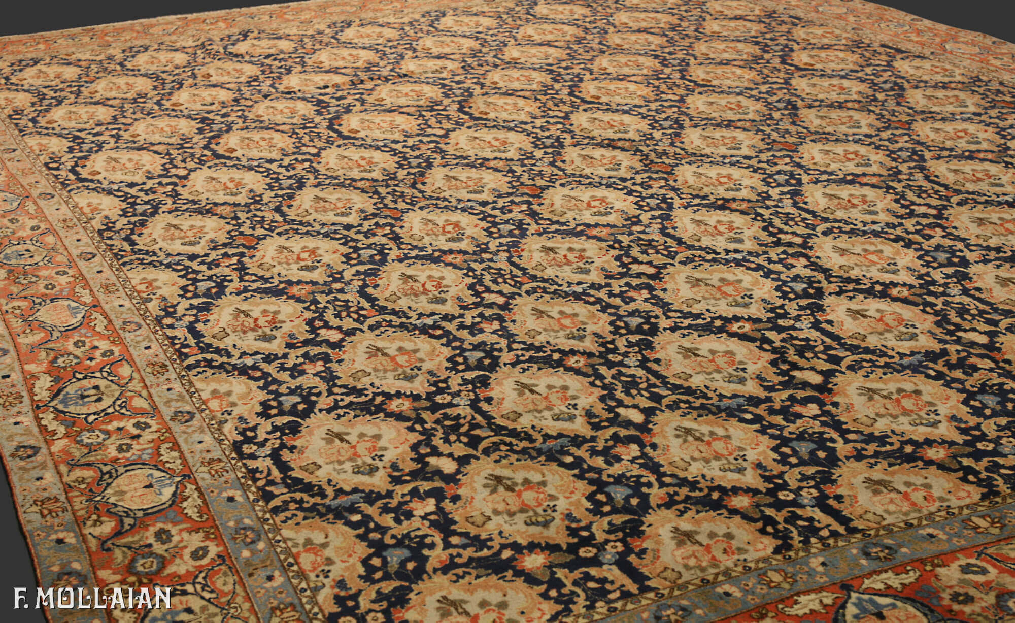 Antique Persian Tabriz Carpet (432x322 cm)